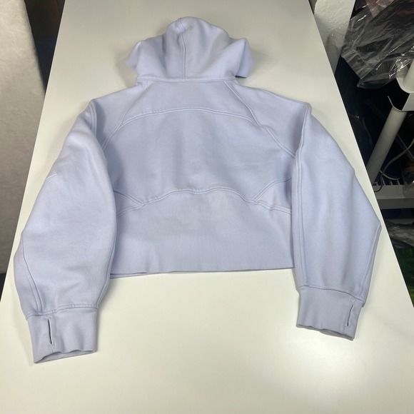 Lululemon Scuba Oversized Half Zip Hoodie Light Cotton Terry Womens M/L W3DM4S - Picture 9 of 10